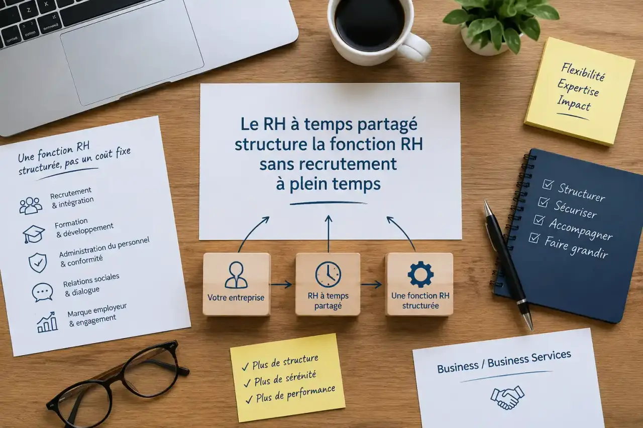 Le RH à temps partagé structure la fonction RH sans recrutement à plein temps