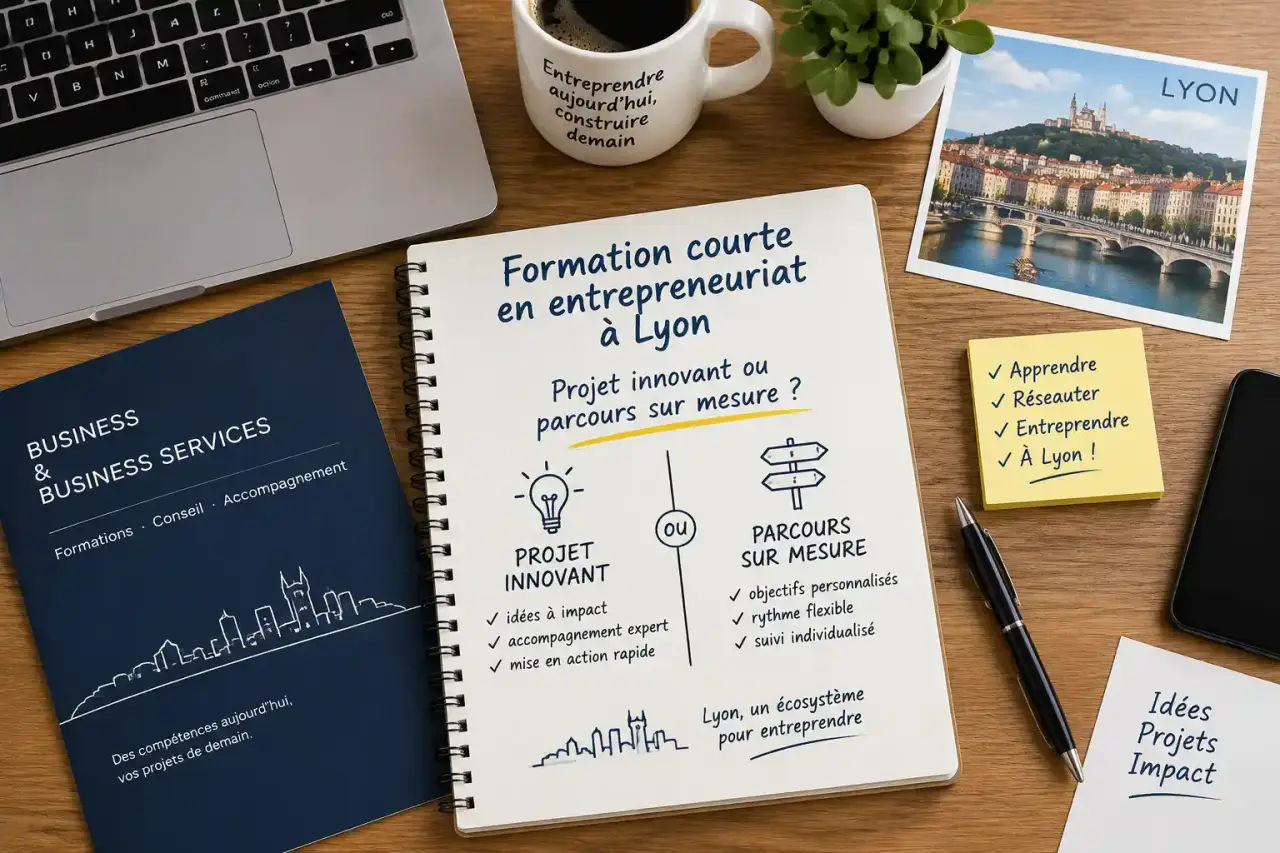 Formation courte en entrepreneuriat à Lyon : projet innovant ou parcours sur mesure ?