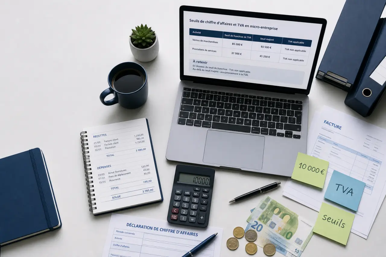 TVA, 10 000 € et seuils : quand un comptable devient utile en micro-entreprise