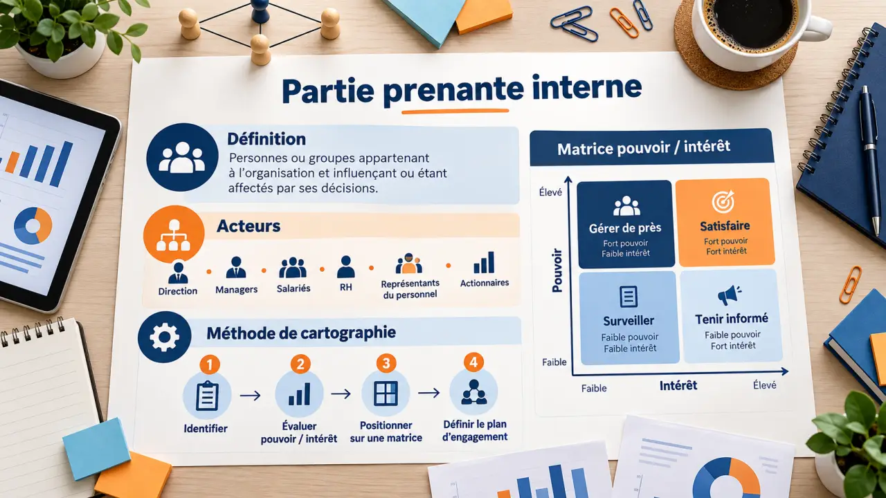 Partie prenante interne : définition, acteurs et méthode de cartographie