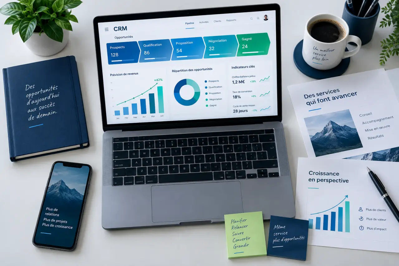 Un pipeline CRM fiabilise le suivi des opportunités et la prévision des revenus